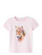 Nmfhani Ss Top Tops T-shirts Short-sleeved Pink Name It