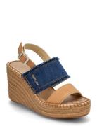 Jess Double Denim Sko Wedge Blue Replay