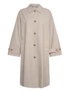 Relaxed Car Coat Trench Coat Kåpe Cream GANT