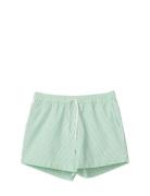 Striped Seersucker Swim Trunks Badeshorts Green Lexington Clothing