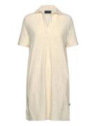 Organic Cotton Terry Polo Dress Dresses T-shirt Dresses Cream Lexingto...