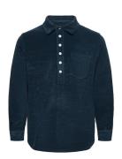 Terry Studio Tops Polos Long-sleeved Blue Nikben