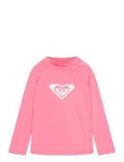 Whole Hearted Ls Tops T-shirts Long-sleeved T-shirts Pink Roxy