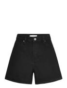 High-Waisted Straight-Fit Denim Shorts Bottoms Shorts Denim Shorts Bla...