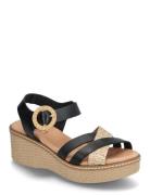 Flora Sko Wedge Black Dasia