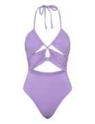 Sol Searcher Piece Sport Swimsuits Purple Billabong