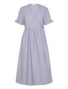Sabine Dress Knelang Kjole Blue Noella