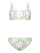 Party Waves Bralette Set 2 Bikini Green Roxy