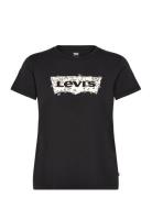 The Perfect Tee Bw Mara Floral Tops T-shirts & Tops Short-sleeved Blac...