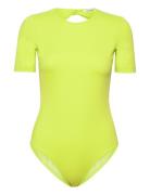 Whitney Bathing Suit Badedrakt Badetøy Green WOOD WOOD