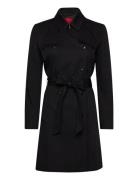 Makares-1 Trench Coat Kåpe Black HUGO