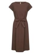 Sc-Rachelle Knelang Kjole Brown Soyaconcept