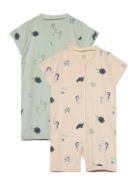 Pyjamas Romper 2 Pack Aop Pyjamas Sie Jumpsuit Multi/patterned Lindex