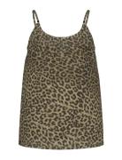 Nkfvinaya Strap Top Tops T-shirts Sleeveless Beige Name It