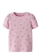 Nmfhamanda Ss Slim Top Pb Tops T-shirts Short-sleeved Pink Name It