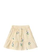 Agnes Flower Skirt Dresses & Skirts Skirts Short Skirts Yellow Fliink