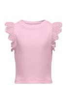 Kogdrea Life S/S Top Jrs Noos Tops T-shirts Sleeveless Pink Kids Only