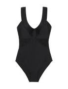 Saint Tropez Shaping Swimsuit Badedrakt Badetøy Black Dorina