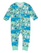 Stranddag Pyjamas Pyjamas Sie Jumpsuit Blue MUMIN