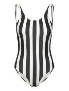 Sallee Swimsuit Badedrakt Badetøy Black Mads Nørgaard