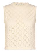 Ivy-Breeze Crochet Top Tops T-shirts & Tops Sleeveless Cream IVY Copen...
