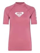 Whole Hearted Ss Tops T-shirts & Tops Short-sleeved Pink Roxy