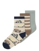 Nmmhuberts 3P Sock Socks & Tights Socks Beige Name It