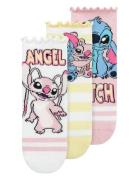 Nmfasara Stitch 3P Sock Wdi Socks & Tights Socks Pink Name It