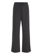 Loose Fitted Trousers Bottoms Trousers Flared Black Weekday