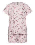 Pyjama Tee Shorts Set Aop Flow Pyjamas Sett Purple Lindex