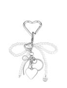 Pearly Bow Bag Charm Nøkkelring Silver SUI AVA