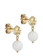 Daystar Globe Earrings Øredobber Smykker Gold Enamel Copenhagen