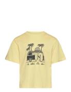 T-Shirt .-- Esen4 Tops T-shirts Short-sleeved Yellow Mango