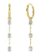 Misty Hoops Gold Accessories Jewellery Earrings Hoops Gold Edblad