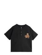 Camp Rodini Sp Ss Grandpa Tops T-shirts Short-sleeved Black Mini Rodin...