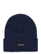 Linear Knit Cuffed Beanie Accessories Headwear Beanies Navy New Balanc...