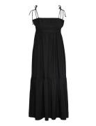 Dakota Recycled Dress Knelang Kjole Black Notes Du Nord