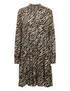 Kakarina Amber Dress Knelang Kjole Black Kaffe