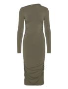 Philine - Delicate Stretch Knelang Kjole Green Day Birger Et Mikkelsen