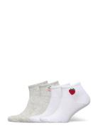 Sock High Ankle 4 P Placed Fru Lingerie Socks Footies-ankle Socks Mult...