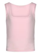 Rkbillie Sl Short Top Tops T-shirts Sleeveless Pink Rosemunde Kids