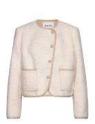 Nylah Wool Blend Jacket Ulljakke Jakke Cream Malina