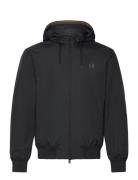 The Hooded Brentham Jkt Tynn Jakke Black Fred Perry