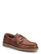 Meaden Leather Båtsko Sko Brown Fred Perry