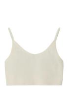 Nlfkailey Rib Bralette Noos Bikini Cream LMTD
