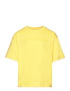 Short Sleeves Tee-Shirt Tops T-shirts Short-sleeved Yellow Little Marc...