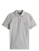 Mb Contrast Collar Cuff Reg Polo Tops Polos Short-sleeved Grey Tommy H...