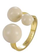 Brea Enamel Ring Ring Smykker Gold Bud To Rose