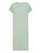 Fraurora Dr 4 Knelang Kjole Khaki Green Fransa