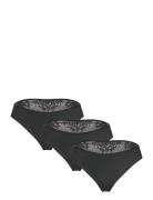 3-Pack Invisible Brasilian Lace Back Lingerie Panties Brazilian Pantie...